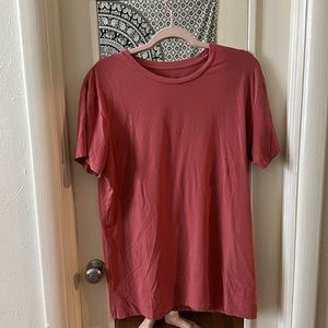 Pink Short Sleeve Workout Tee